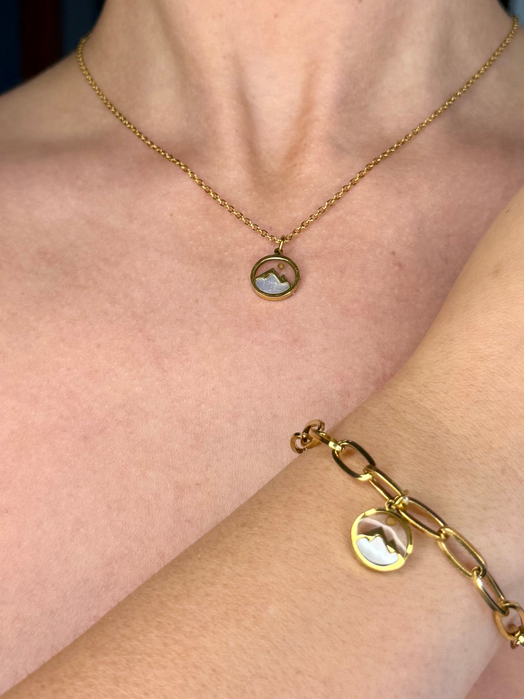 🌿Faith Can Move Mountains – 2pc Mustard Seed Necklace & Bracelet Set 🌿