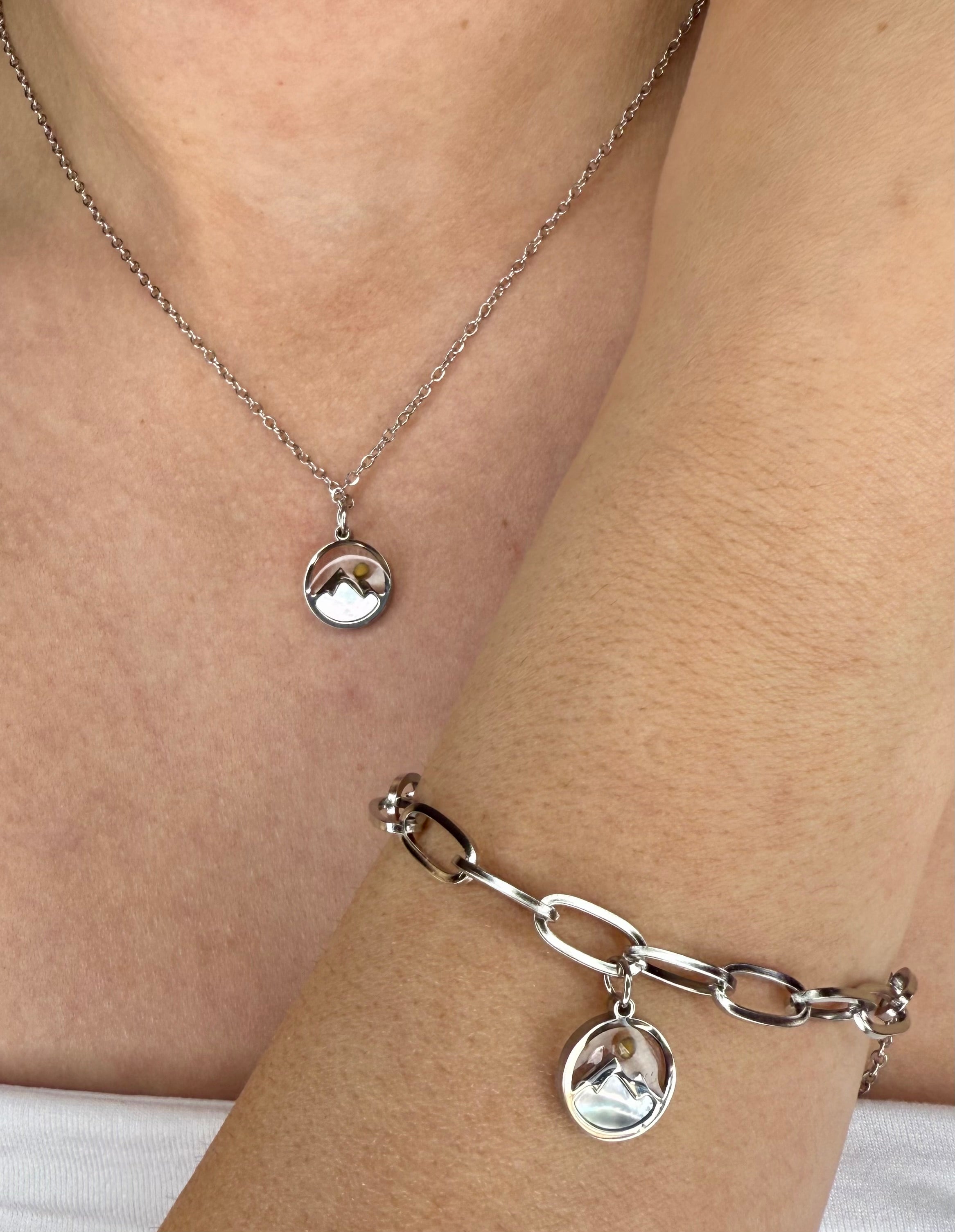 🌿Faith Can Move Mountains – 2pc Mustard Seed Necklace & Bracelet Set 🌿