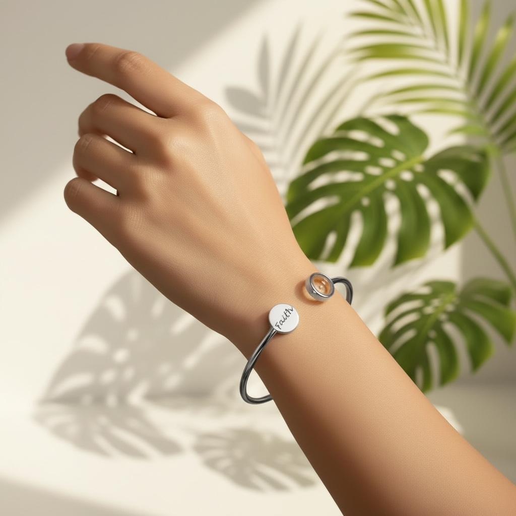 🌿Women's Christian Faith Bracelet – Mustard Seed Charm 🌿