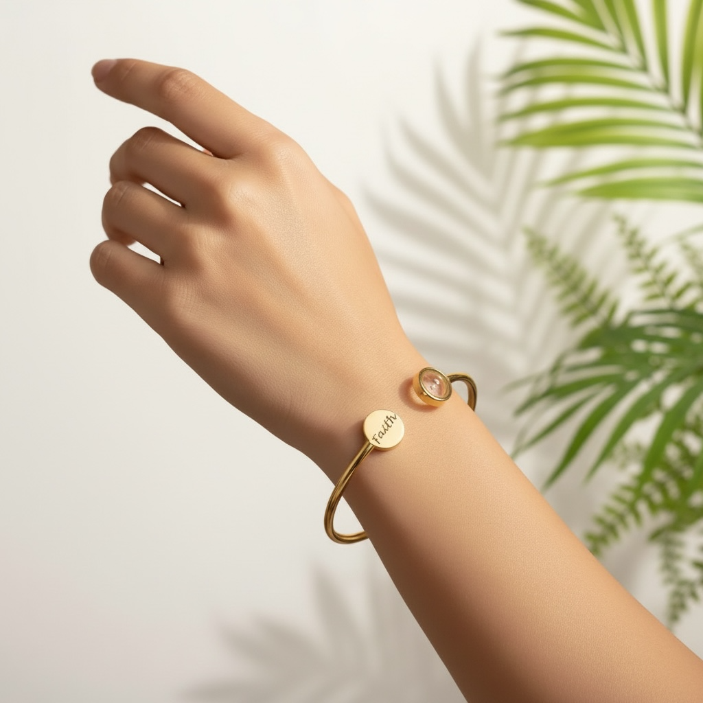 🌿Women's Christian Faith Bracelet – Mustard Seed Charm 🌿