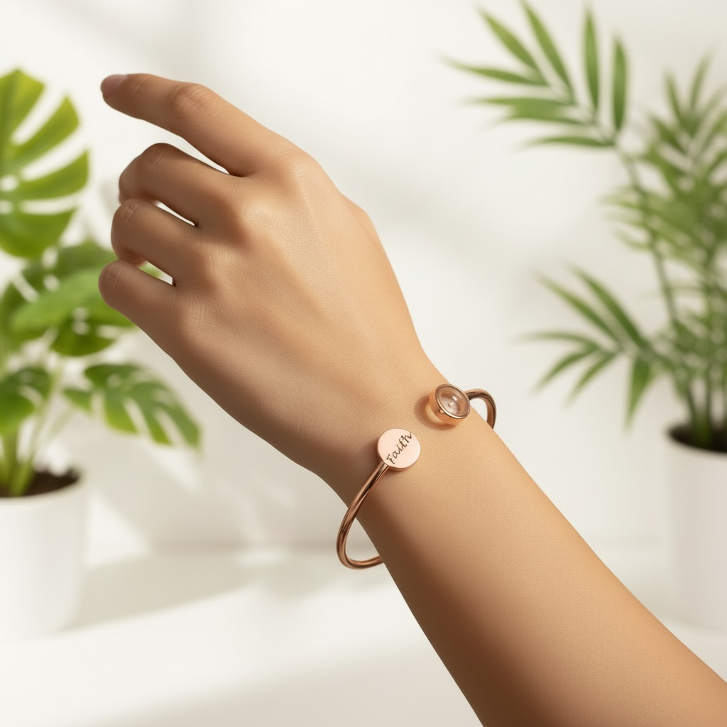 🌿Women's Christian Faith Bracelet – Mustard Seed Charm 🌿