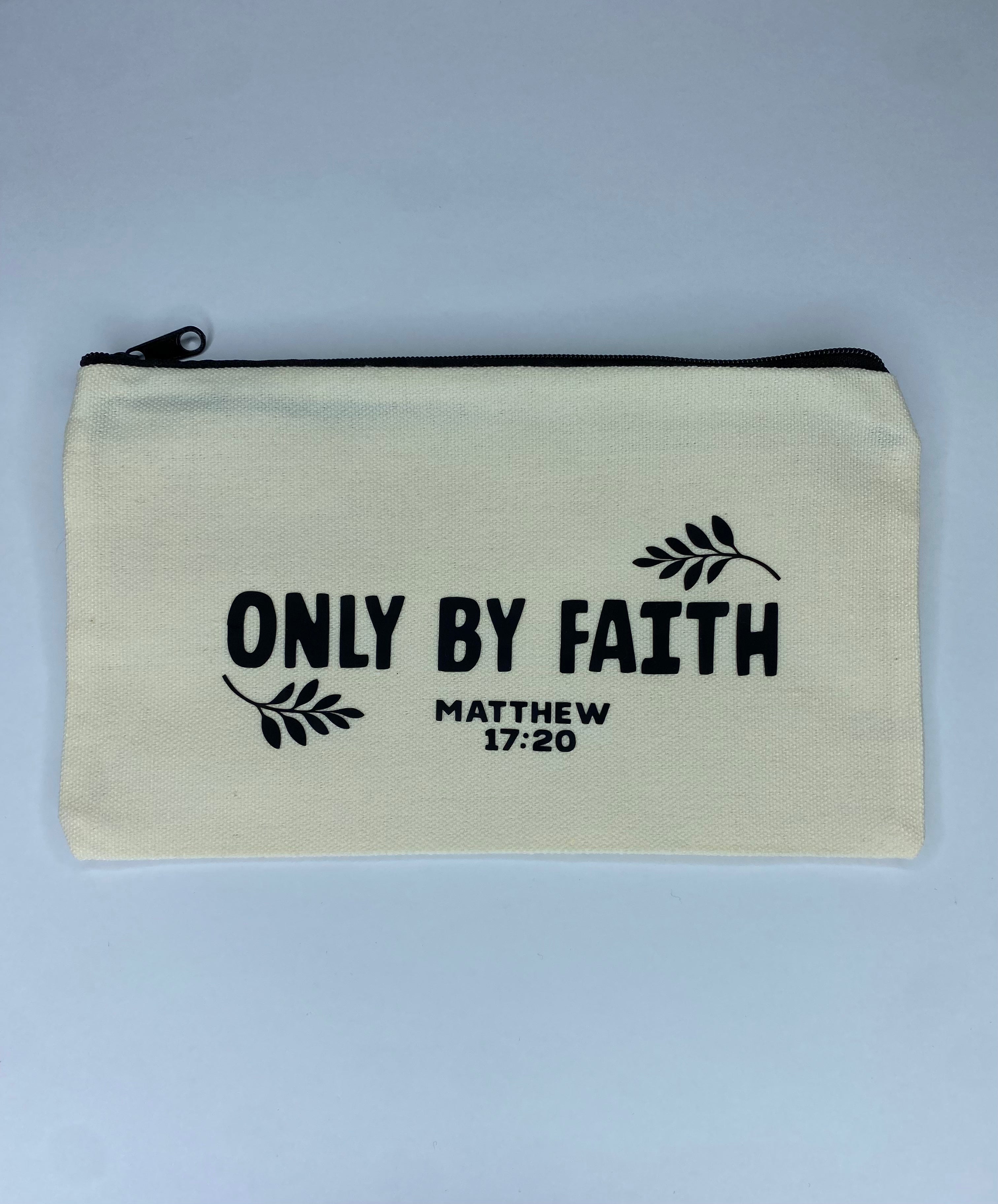 ✨ Only By Faith  Mini Makeup & Scripture Bag