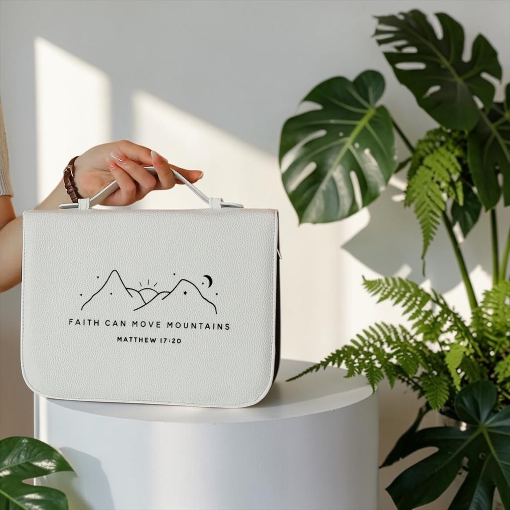 Faith can move mountains  Bible bag